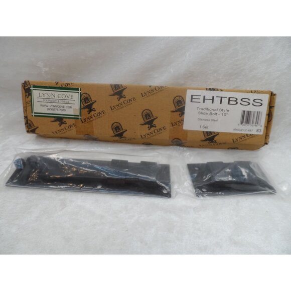 Lynn Cove Foundry Traditional Style Slide Bolt 11″ Stainless Steel Black NEW - Picture 3 of 9